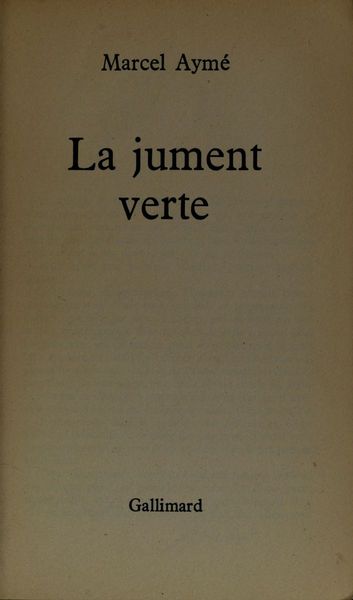 La jument verte