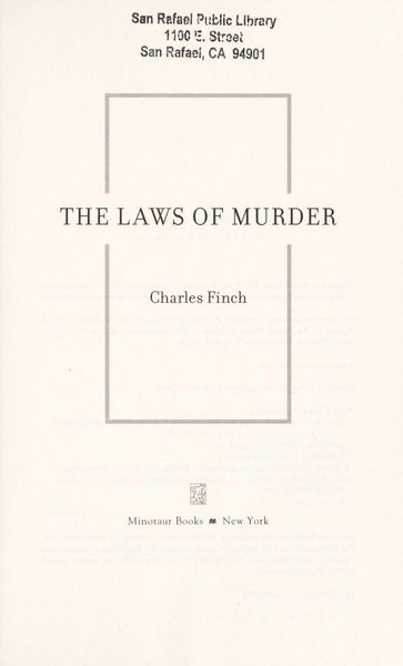 The Laws of Murder