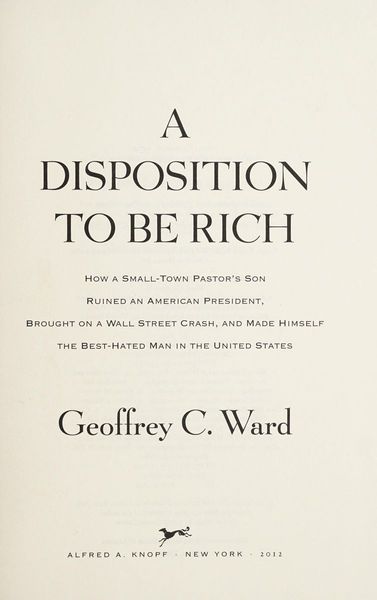 A Disposition to be Rich