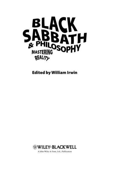 Black Sabbath and Philosophy