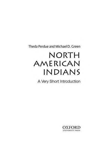 North American Indians: A Very Short Introduction