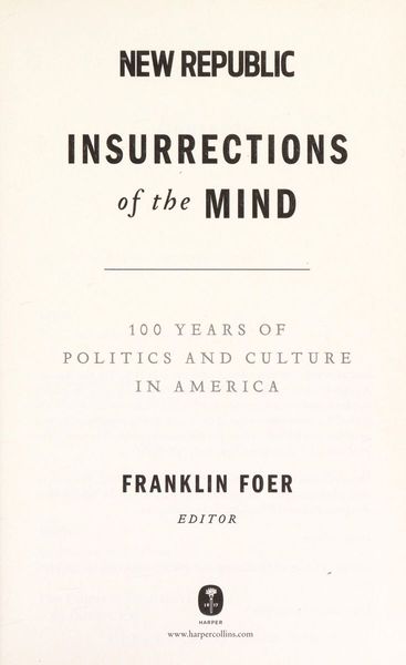 Insurrections of the Mind