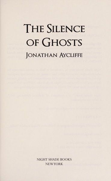 The Silence of Ghosts