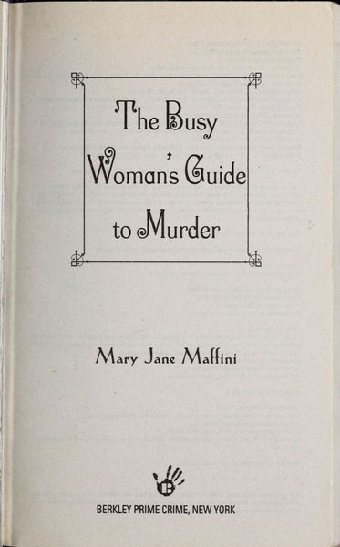 The Busy Woman's Guide to Murder