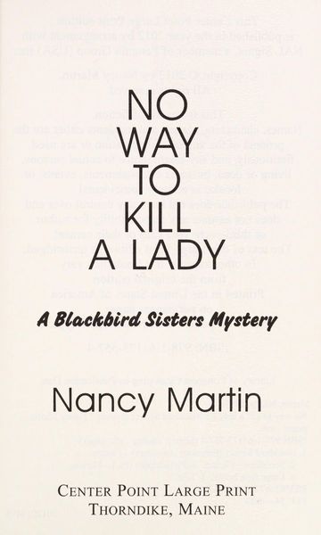 No Way to Kill a Lady