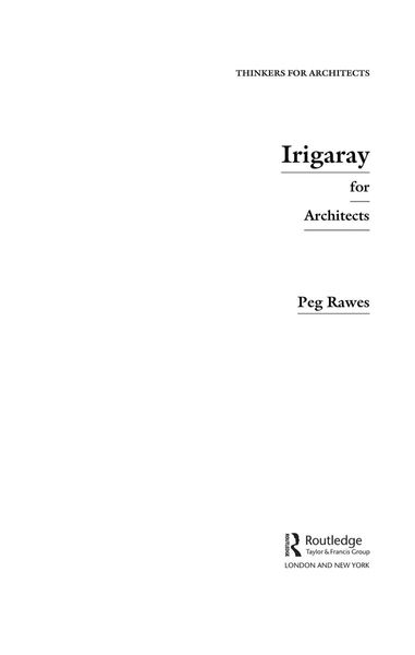 Irigaray for Architects