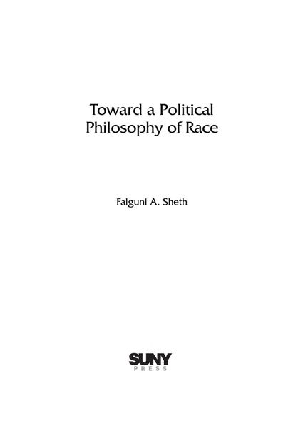 Toward a Political Philosophy of Race