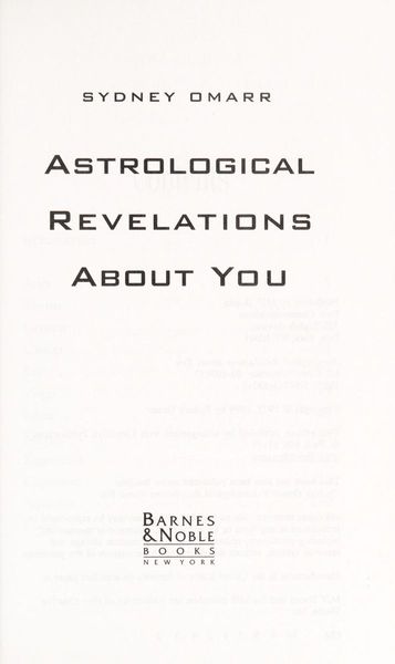 Astrological Revelations about You