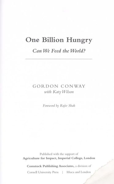 One Billion Hungry