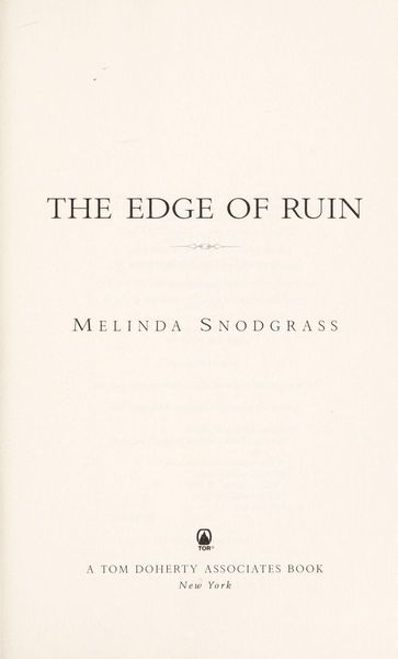 The Edge of Ruin