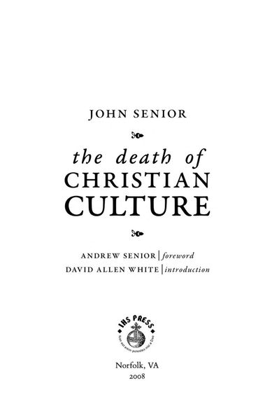 The Death of Christian Culture