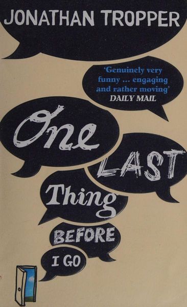 One Last Thing Before I Go