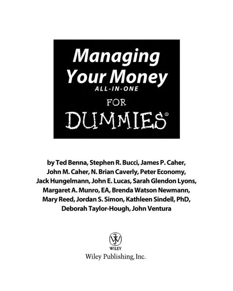 Managing Your Money All-In-One For Dummies