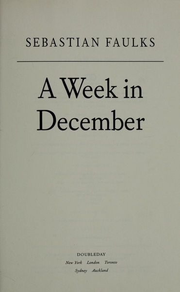 A Week in December