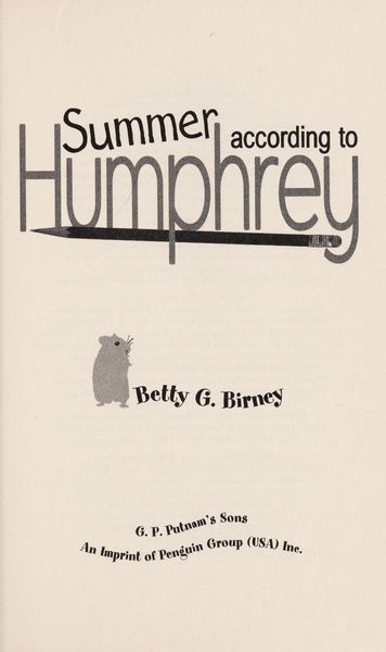 Summer According to Humphrey