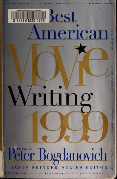 The Best American Movie Writing 1999