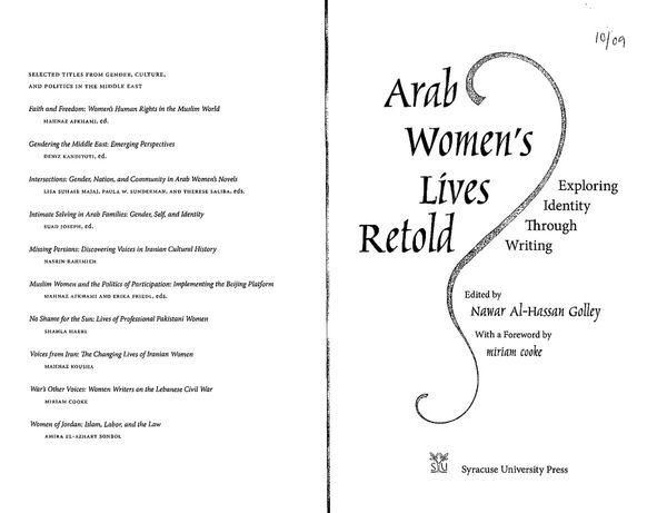 Arab Women's Lives Retold