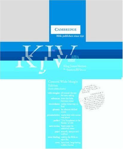 KJV Concord Wide Margin Reference Edition with Glossary and Concordance Black Calfskin