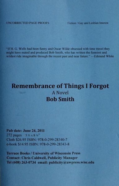 Remembrance of Things I Forgot