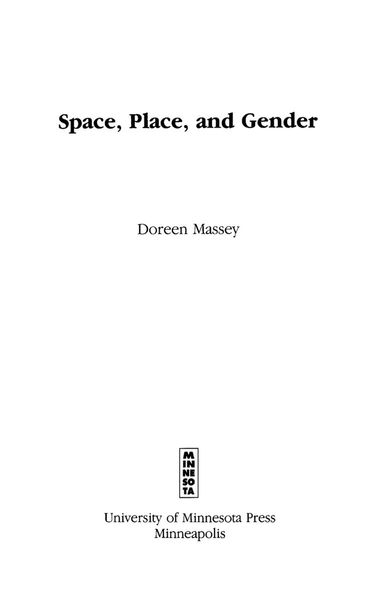 Space, Place, and Gender