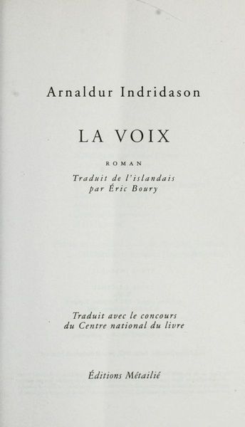 La voix