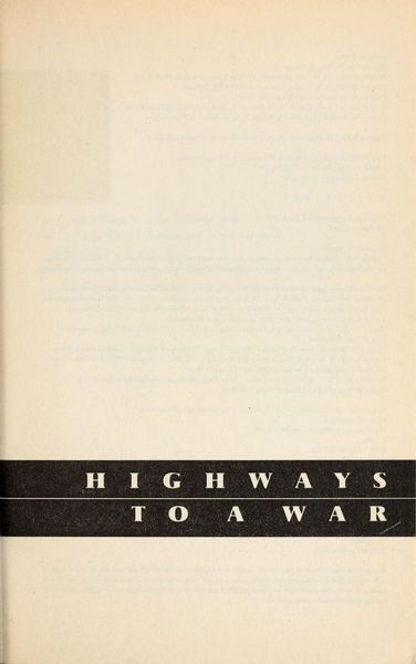 Highways to a War