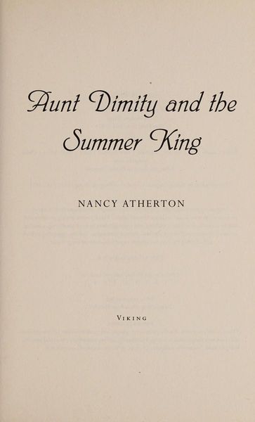 Aunt Dimity and the Summer King