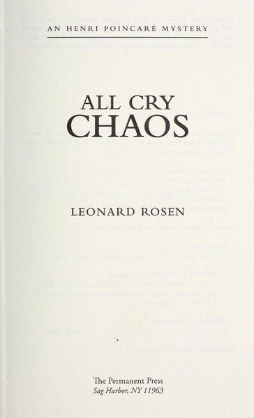 All Cry Chaos