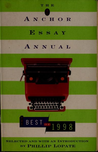 The Anchor essay annual