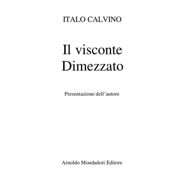 Il Visconte Dimezzato (Oscar Mondadori)