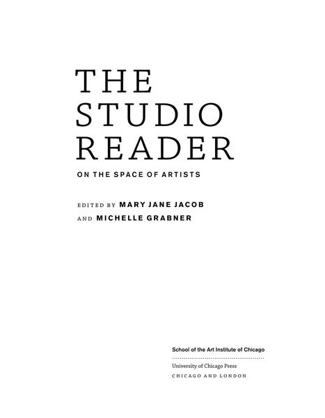 The studio reader