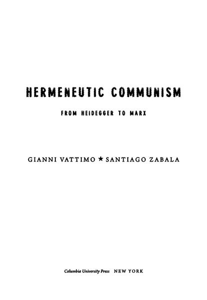 Hermeneutic communism