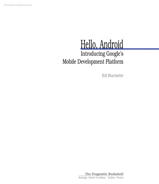 Hello, Android