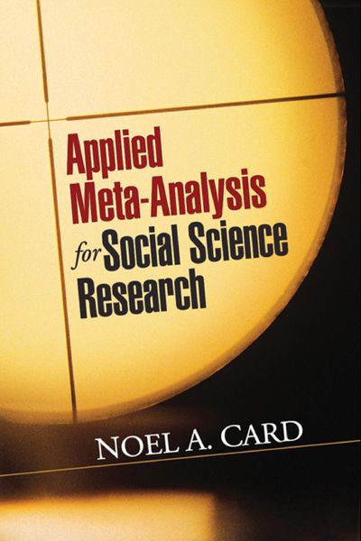 Applied meta-analysis for social science research