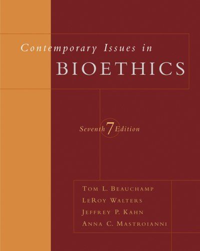 Contemporary Issues in Bioethics