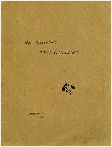 Mr. Whistler's "Ten O'Clock"