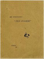 Mr. Whistler's "Ten O'Clock"