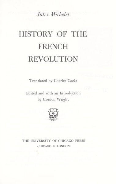 History of the French Revolution (Classic European Historians)