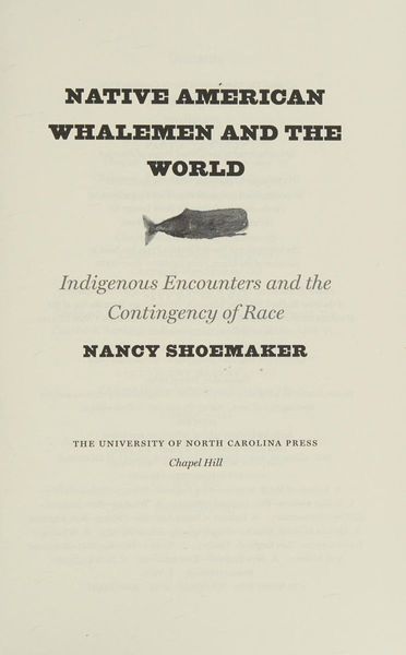 Native American Whalemen and the World