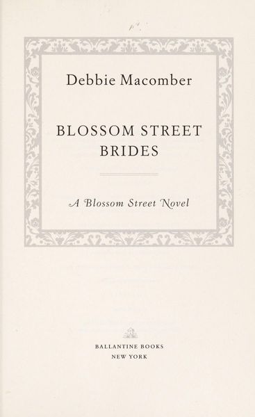 Blossom Street brides