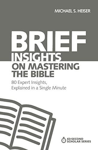 Brief Insights on Mastering Bible Study