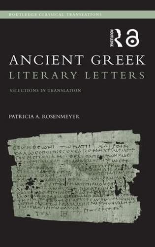 Ancient Greek Literary Letters