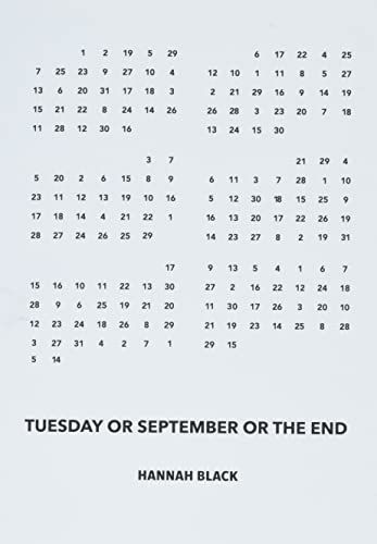 Tuesday Or September Or the End