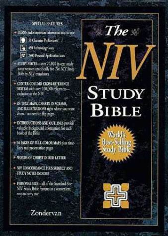 The Niv Study Bible/Burgundy Bonded Leather