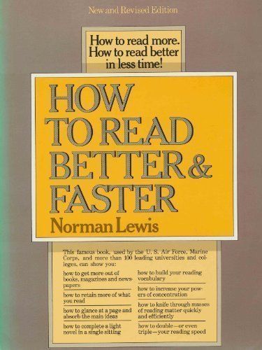 How to Read Better and Faster