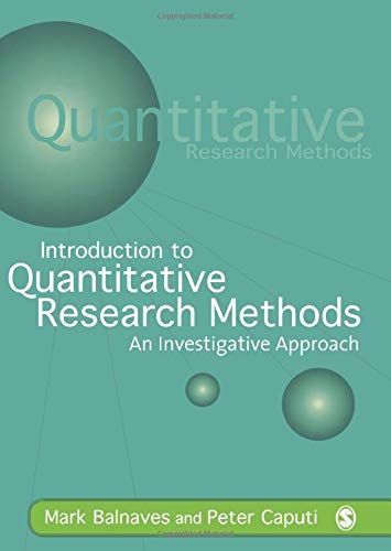 Introduction to Quantitative Research Methods