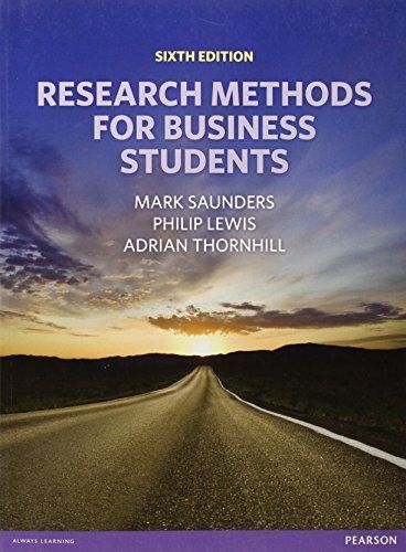 Research methods for business students