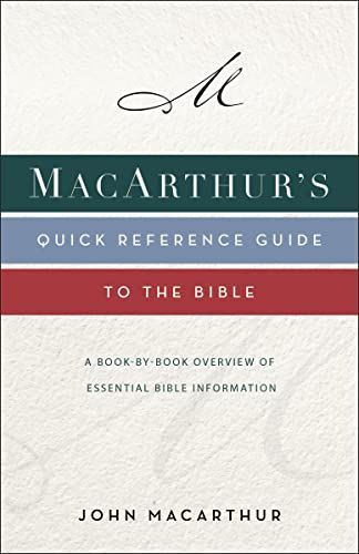 Macarthur's Quick Reference Guide to the Bible