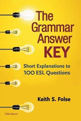 Grammar Answer Key