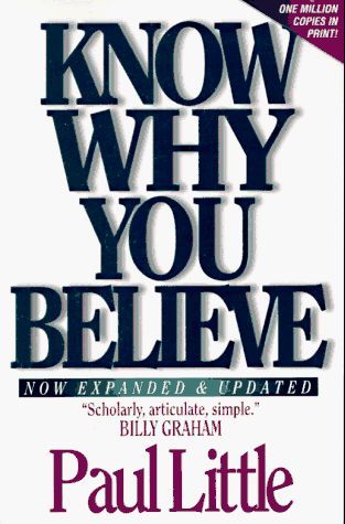 Know why You Believe